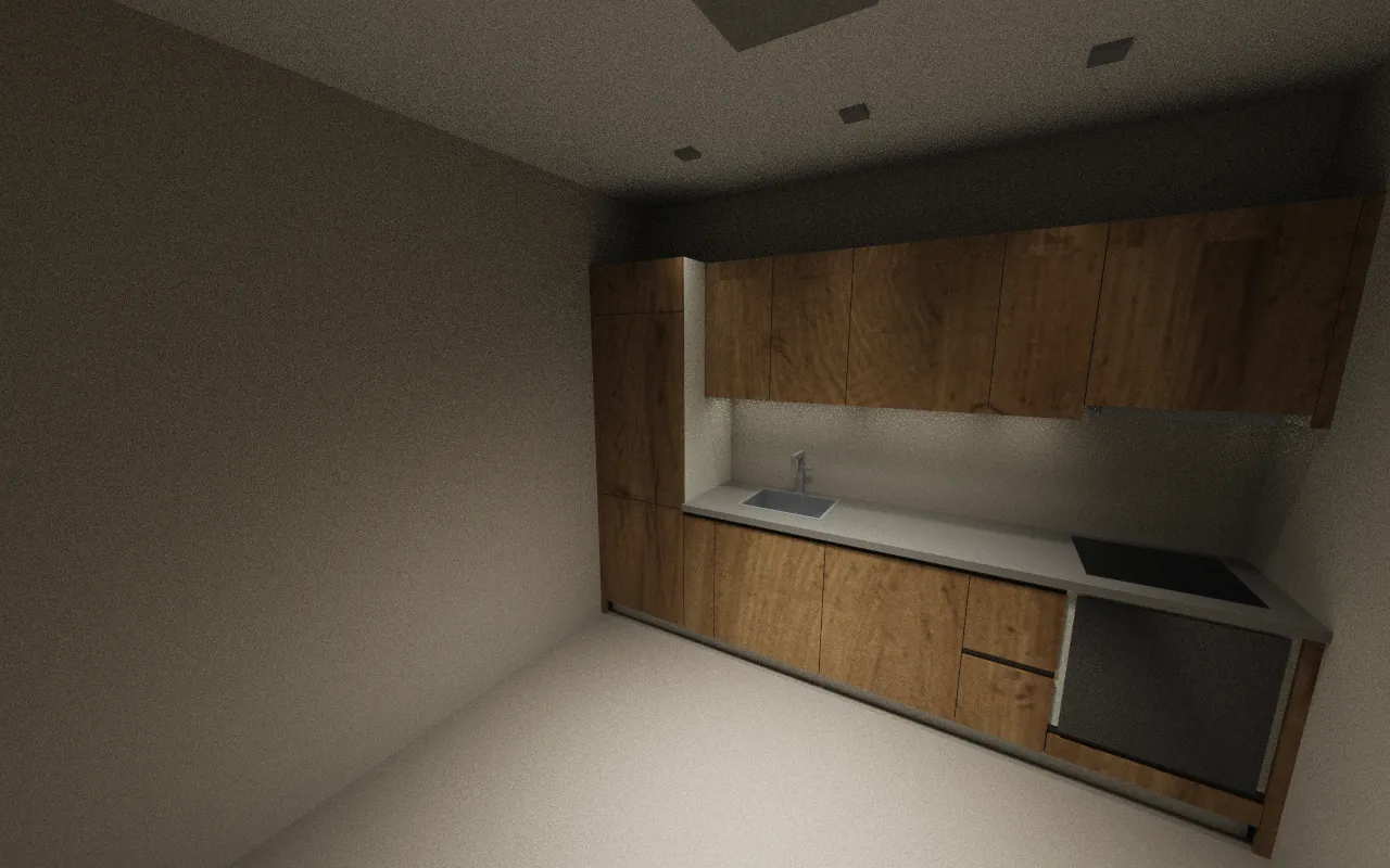 3D images of the kitchen — From the other corner
