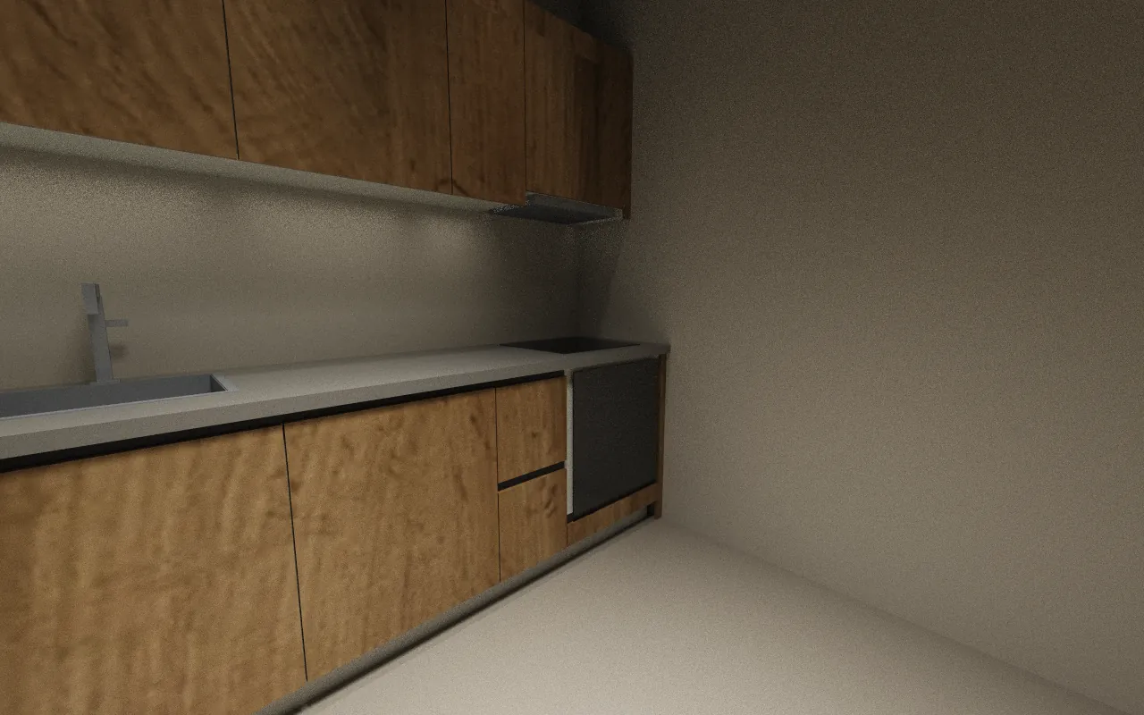 3D images of the kitchen — Cooking area