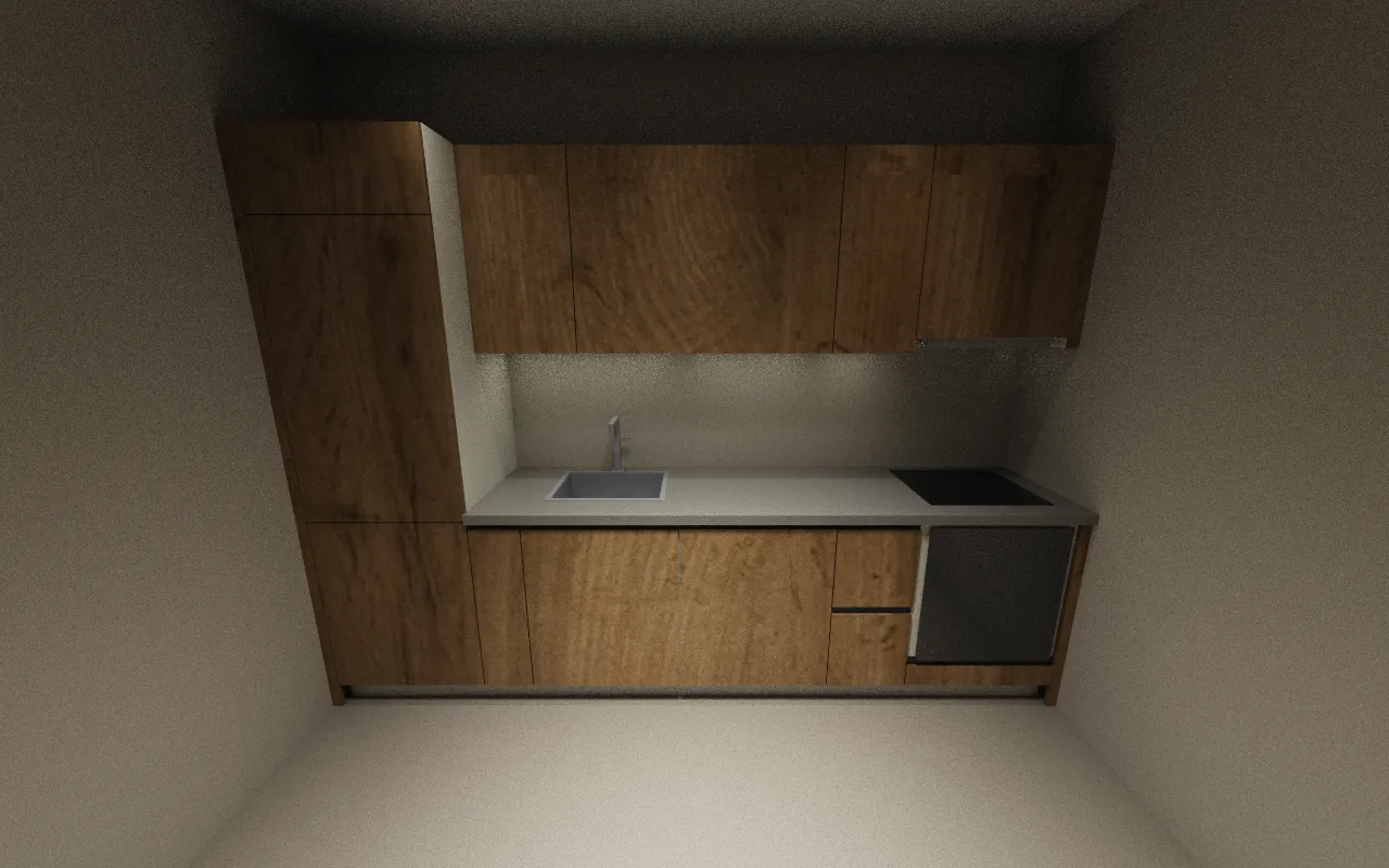 3D images of the kitchen — At eye level