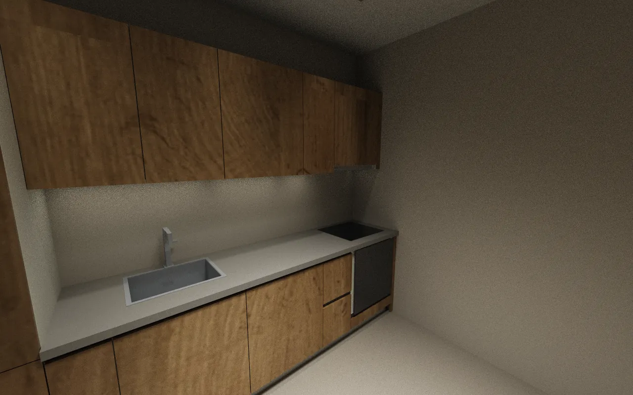 3D images of the kitchen — Work area