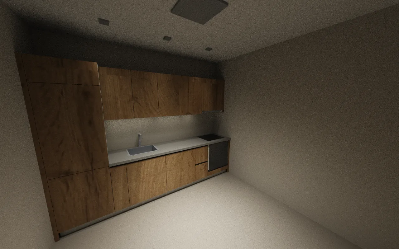 3D images of the kitchen — From the corner