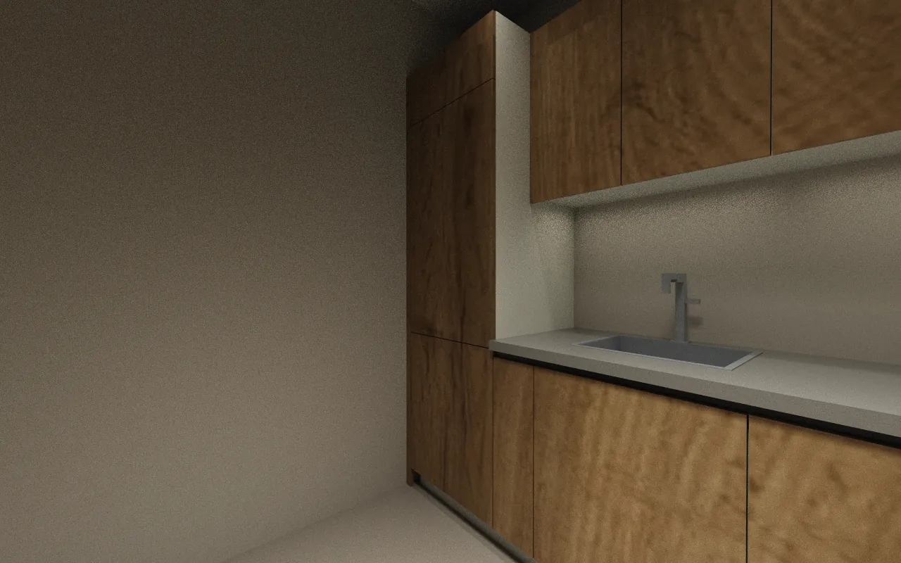 3D images of the kitchen — Tall cabinets